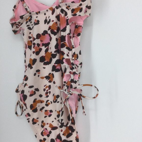 Hula Honey Pink Leopard Swimsuit Size Extra Small XS One Piece Animal Print NEW - Picture 6 of 9